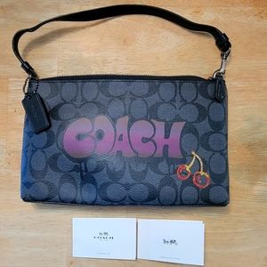 Coach Poppy wristlet, mini purse